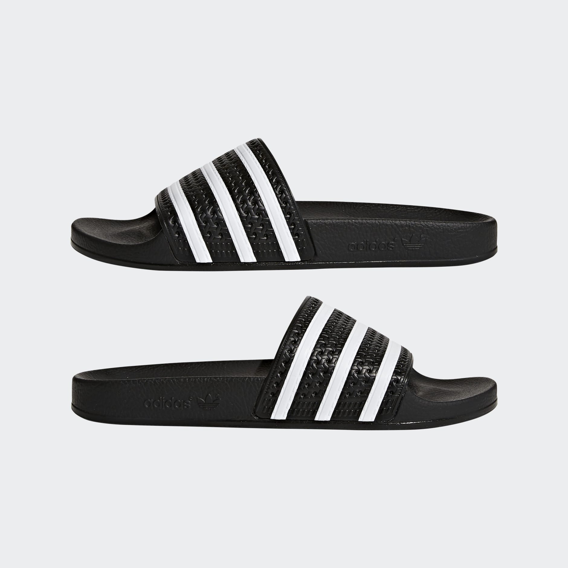 ADILETTE SLIDES “Core Black”