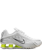 Nike Shox R4 "White/Metallic Silver/Volt”