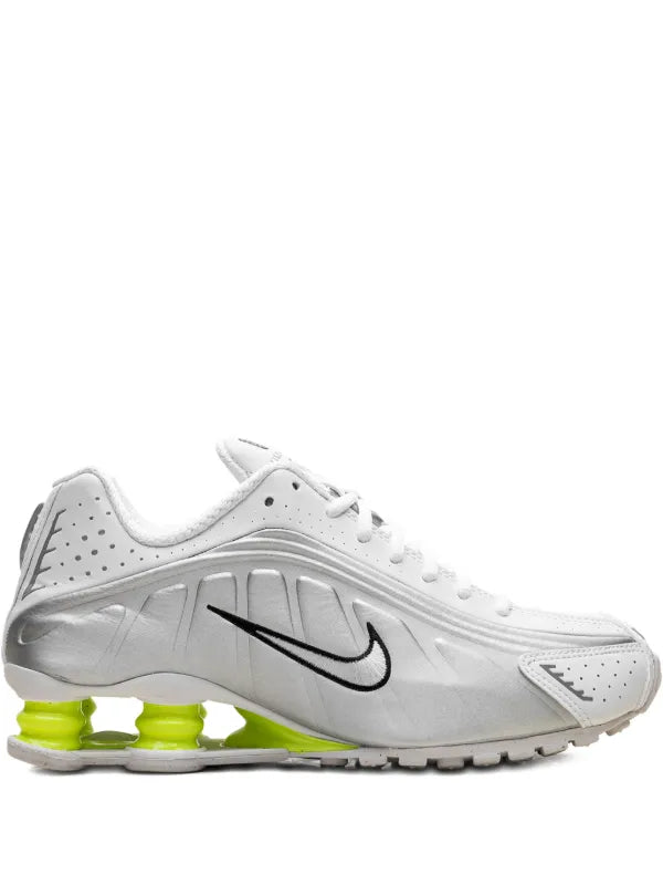 Nike Shox R4 "White/Metallic Silver/Volt”