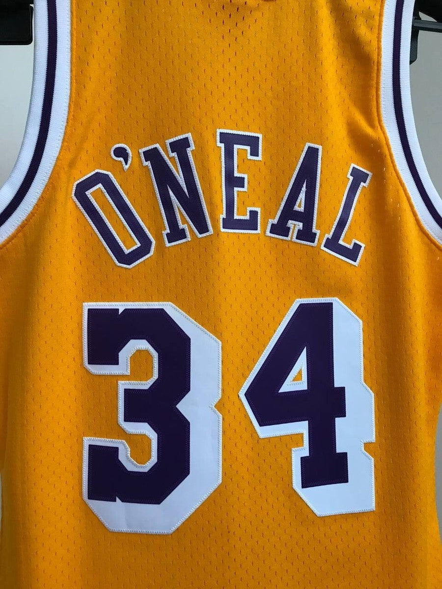 LOS ANGELES LAKERS 1996 NBA BASKETBALL JERSEY O’NEAL #34
