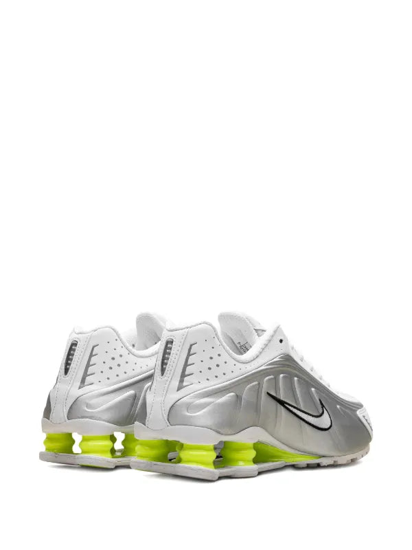 Nike Shox R4 "White/Metallic Silver/Volt”