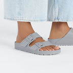 Birkenstock Arizona Eva “Metallic Silver”