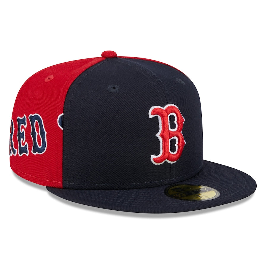 Boston Red Sox New Era Navy/Red Gameday Sideswipe 59FIFTY Fitted Hat