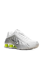 Nike Shox R4 "White/Metallic Silver/Volt”