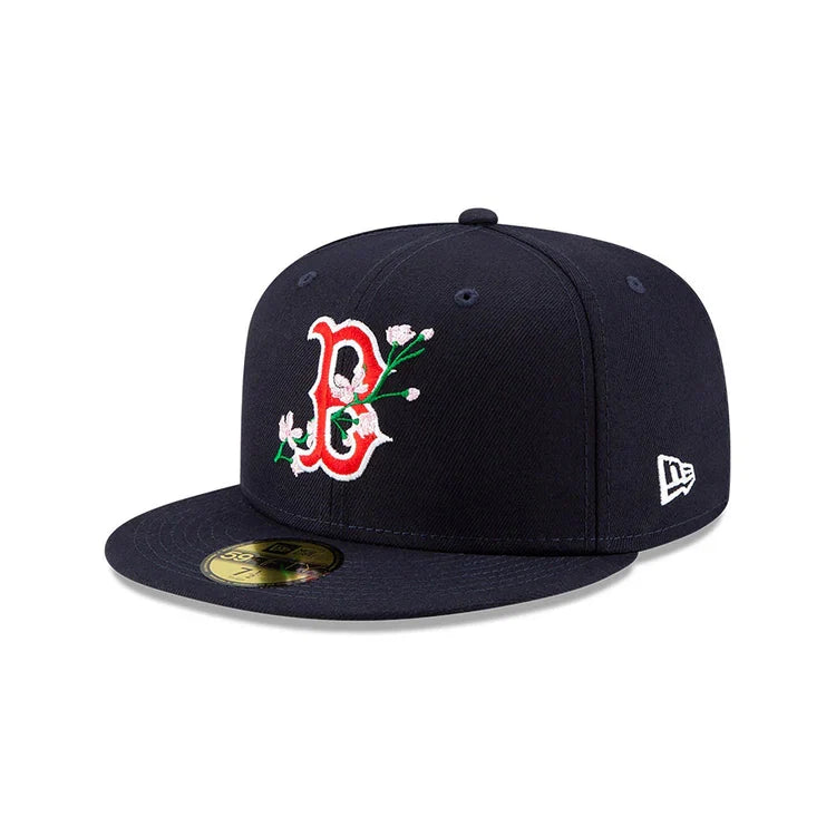 BOSTON RED SOX 59FIFTY MLB AC PERF NAVY BLOOM CAP