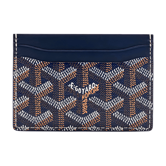 GOYARD SAINT-SULPICE CARD WALLET “NAVY BLUE”