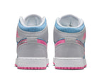 AIR JORDAN 1 MID DENIM SEQUIN “CobaltBliss/Pink Glow”