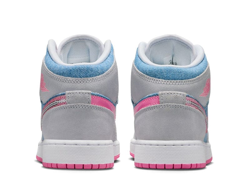 AIR JORDAN 1 MID DENIM SEQUIN “CobaltBliss/Pink Glow”