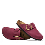 Women's Birkenstock Boston Big Buckle Nubuck