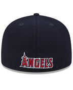 New Era Men's Red/Navy Los Angeles Angels Gameday Sideswipe 59fifty Fitted Hat