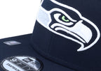 Seattle Seahawks NFL Patch Up 9FIFTY Navy Snapback - New Era