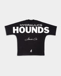 HYDRAULICS HOUNDS SUPER OVERSIZED TEE BLACK
