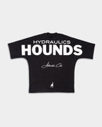 HYDRAULICS HOUNDS SUPER OVERSIZED TEE BLACK