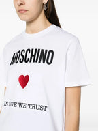 Moschino In Love We Trust cotton T-shirt