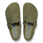 Birkenstock Boston Soft Footbed Suede “Green”