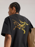 KRAGG COTTON LOGO SHIRT SS MEN'S - 24K BLACK