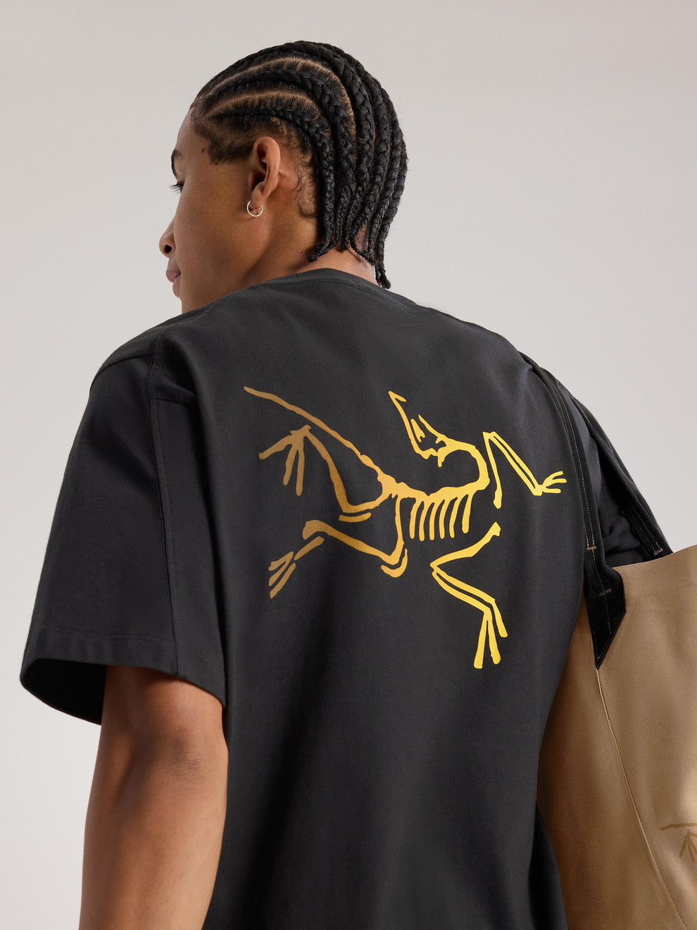 KRAGG COTTON LOGO SHIRT SS MEN'S - 24K BLACK
