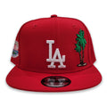 Red Los Angeles Dodgers Palm Tree Blue Bottom 50th Anniversary Snapback