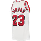 Men's Chicago Bulls Michael Jordan Mitchell & Ness White 1995 Hardwood Classics Authentic Jersey