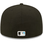 MIAMI MARLINS Men's New Era Black Miami Marlins Identity 59FIFTY Fitted Hat