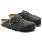 Birkenstock Boston Soft Footbed Suede "Anthracite"