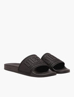 DIESEL SA-MAYEMI-POOL SLIDES WITH 3D LOGO "ALL BLACK"