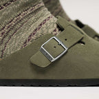 Birkenstock Boston Soft Footbed Suede “Green”