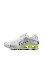 Nike Shox R4 "White/Metallic Silver/Volt”