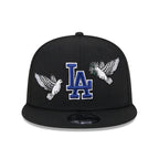 BLACK NEW YORK YANKEES GREEN BOTTOM PEACE NEW ERA 9FIFTY SNAPBACK