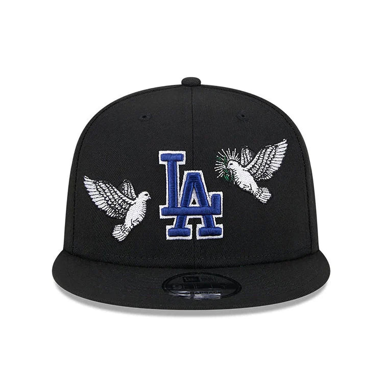 BLACK NEW YORK YANKEES GREEN BOTTOM PEACE NEW ERA 9FIFTY SNAPBACK
