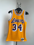LOS ANGELES LAKERS 1996 NBA BASKETBALL JERSEY O’NEAL #34