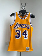 LOS ANGELES LAKERS 1996 NBA BASKETBALL JERSEY O’NEAL #34