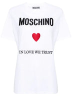 Moschino In Love We Trust cotton T-shirt