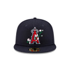 LA SIDE PATCH BLOOM NAVY 59FIFTY