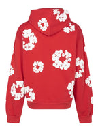 Denim Tears Wreath-Print “Red & White” hoodie