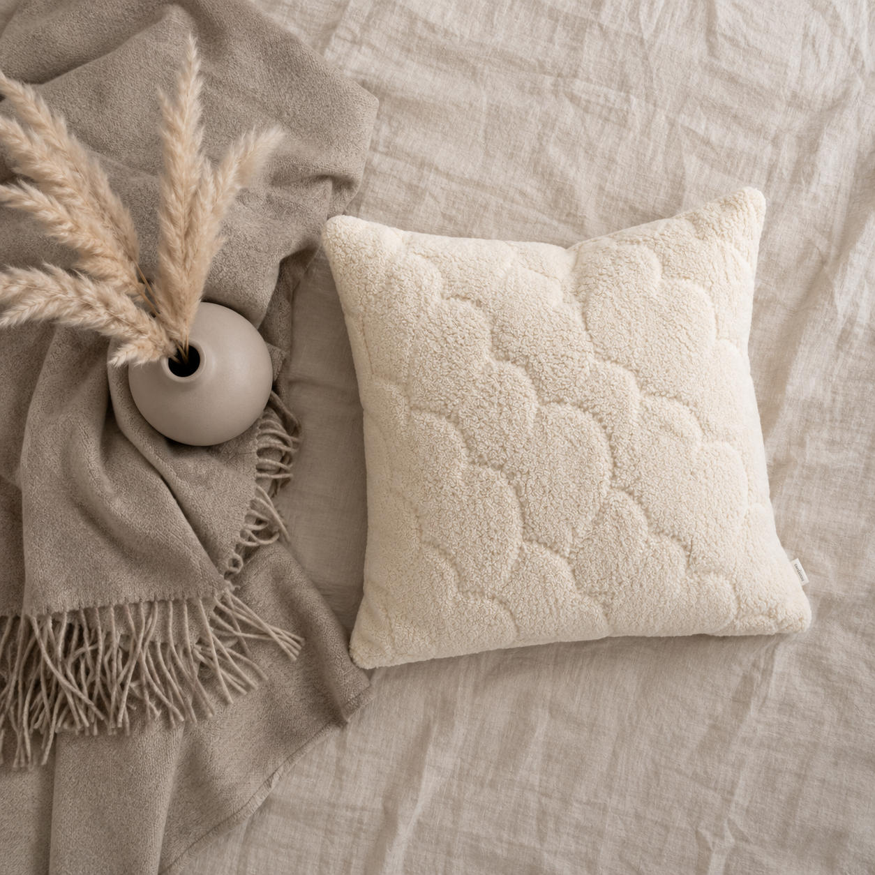 Crested Cashmere Cloud Pillow