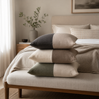 Crested Duo Tone Accent Pillow