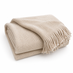 Crested Merino Wool Throw
