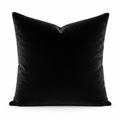 Crested Onyx Velvet Cushion