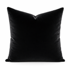 Crested Onyx Velvet Cushion