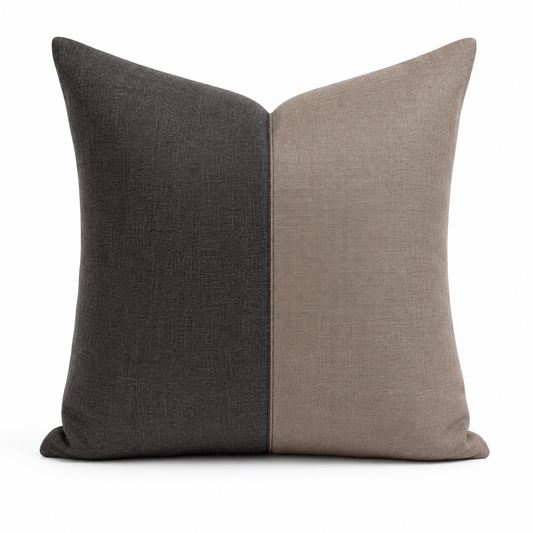 Crested Duo Tone Accent Pillow