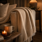 Crested Merino Wool Throw