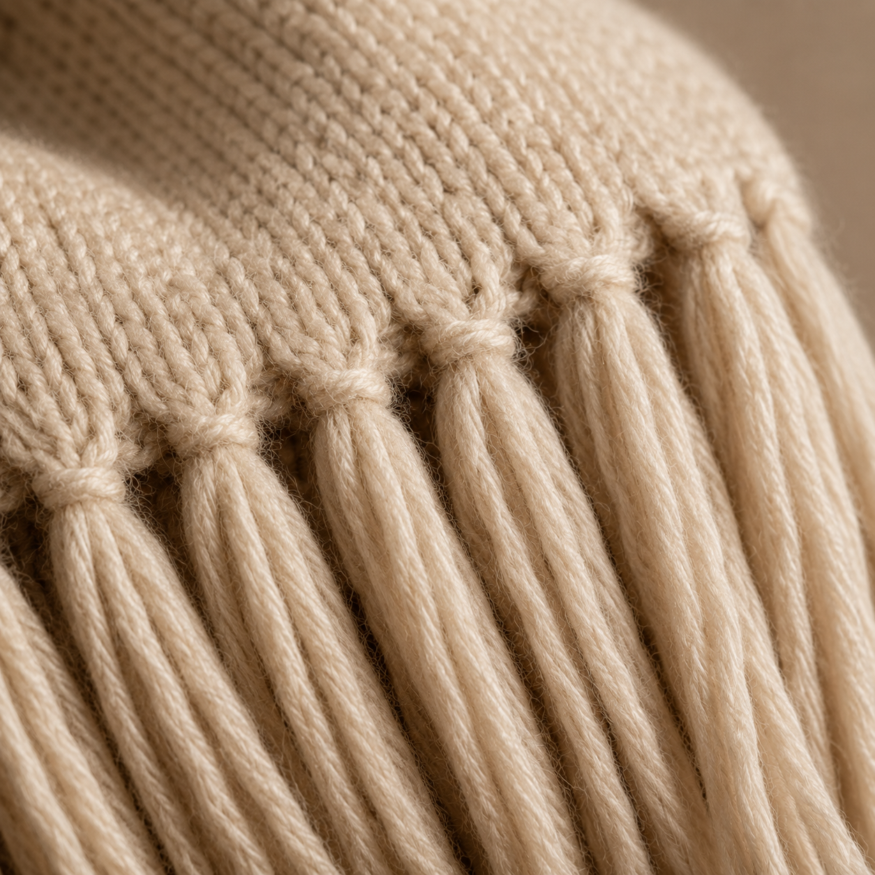 Crested Merino Wool Throw