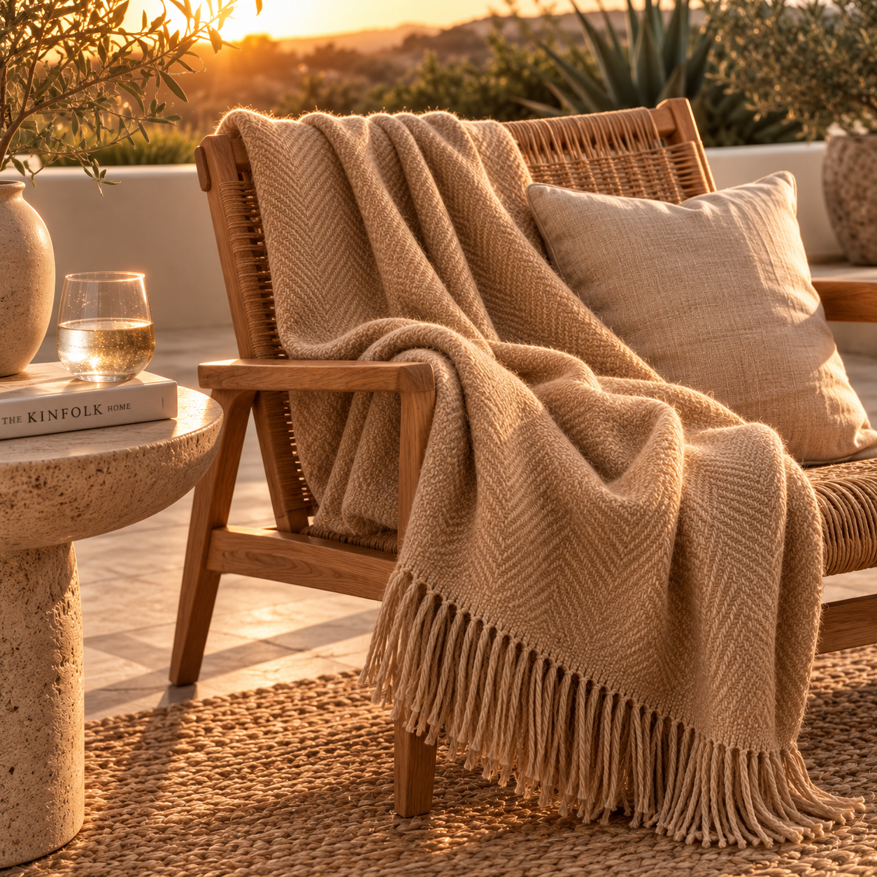 Sahara Fringe Throw