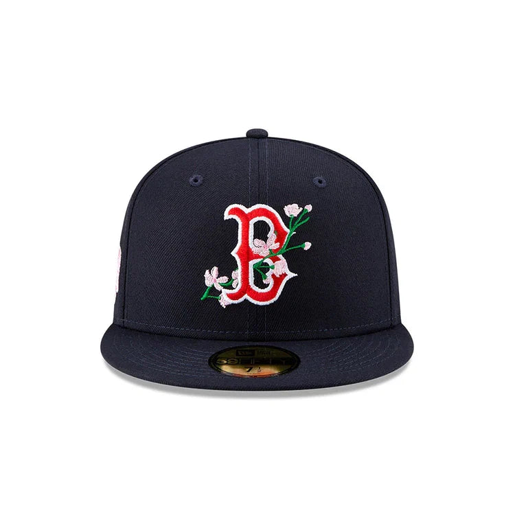 BOSTON RED SOX 59FIFTY MLB AC PERF NAVY BLOOM CAP