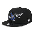 BLACK NEW YORK YANKEES GREEN BOTTOM PEACE NEW ERA 9FIFTY SNAPBACK