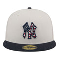 New York Yankees Khaki and Navy Fourth of July 2024 New Era 59FIFTY Fitted Hat