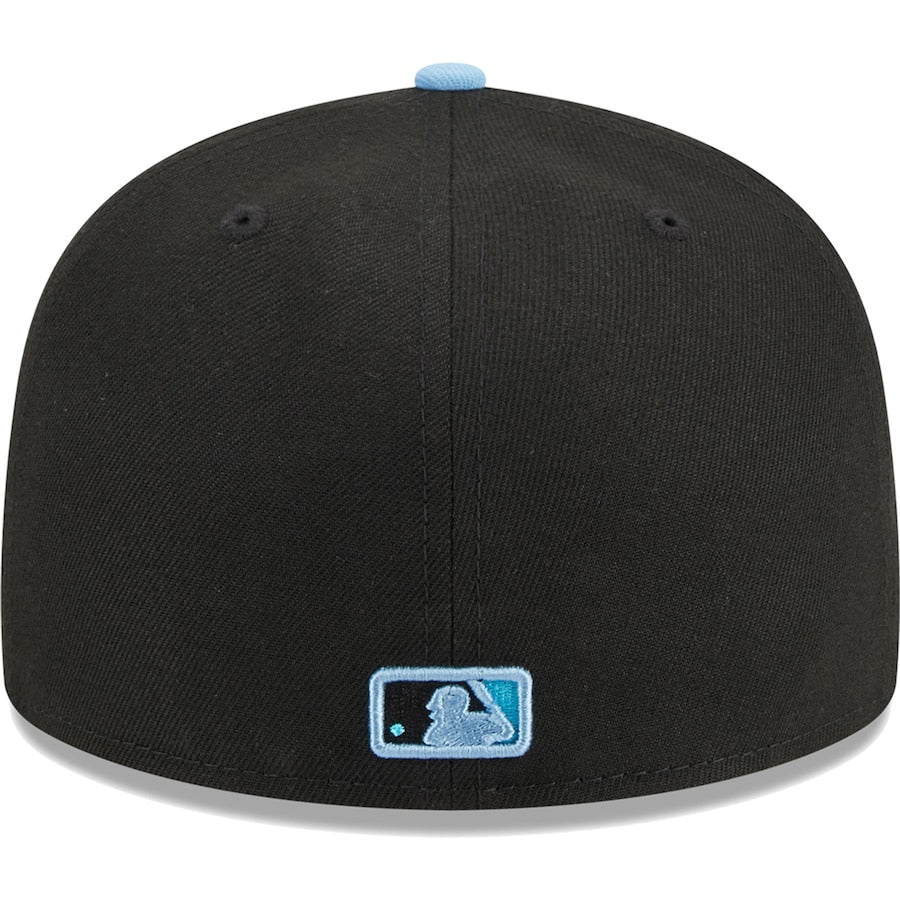 Philadelphia Phillies New Era Pastel Undervisor 59FIFTY Fitted Hat - Black