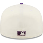 Men's New Era White/Purple Arizona Diamondbacks Fitted Cap
