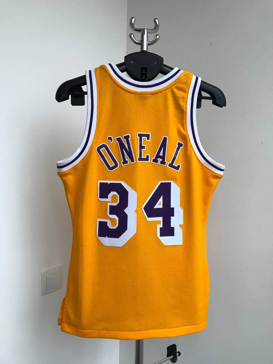 LOS ANGELES LAKERS 1996 NBA BASKETBALL JERSEY O’NEAL #34